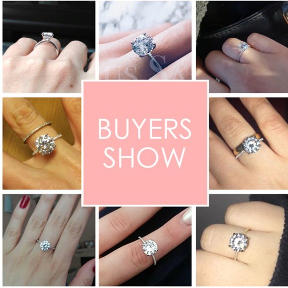 Solid 925 Sterling Silver 3Ct Diamond Ring - Picture 13 of 16